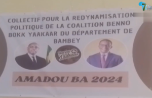 Bambey, les jeunes du collectif départemental pour la Redynamisation potilique de la Coalition Benno Bokk Yakaar s’engage à accompagner le candidat Amadou Ba