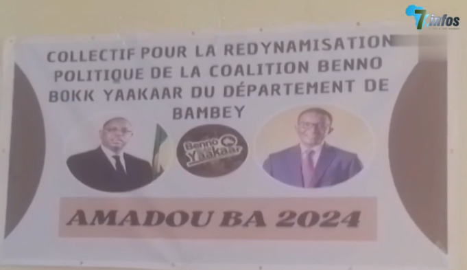 Bambey, les jeunes du collectif départemental pour la Redynamisation potilique de la Coalition Benno Bokk Yakaar s’engage à accompagner le candidat Amadou Ba