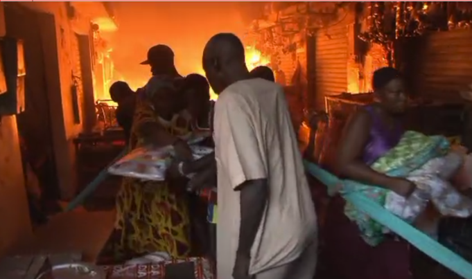 Incendie dévastateur au marché central de Ziguinchor ce mardi matin
