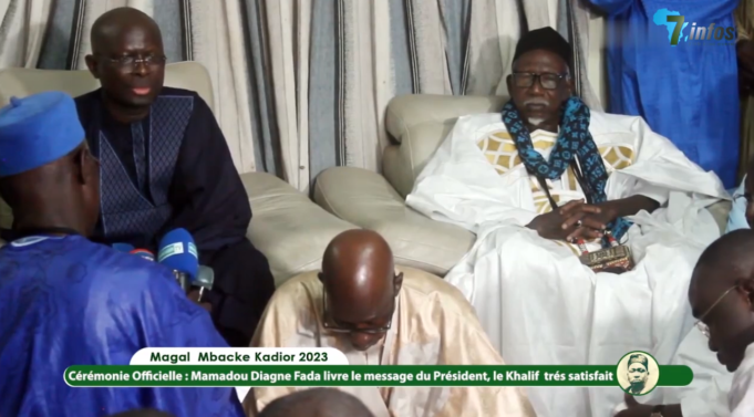 Le Magal de Mbacké Cadior célébré dans l’effervescence et la communion, la délégation gouvernementale conduite par le ministre Modou Diagne Fada