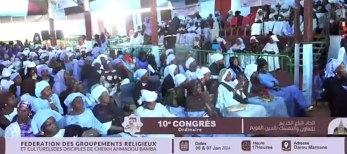Le 10e Congrès de la Fédération des Regroupements Religieux et Culturels des Disciples de Cheikh Ahmadou Bamba débute en fanfare à la résidence Khadim Rassoul de Touba Darou Marnane