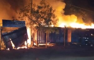 Incendie à la gare routière de Kédougou : Les soldats du feu ont bravé les difficultés pour maîtriser les flammes