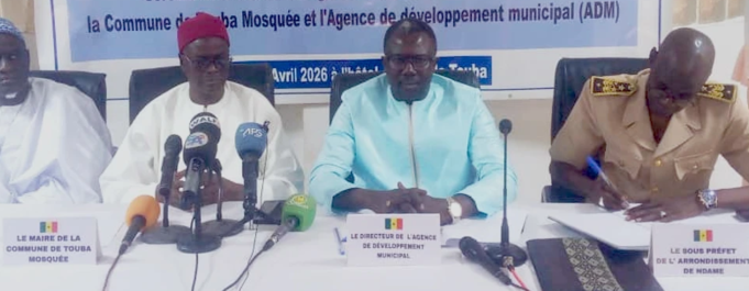 Touba : signature d’une convention de partenariat entre la commune de Touba Mosquée et l’Agence de Développement Municipal pour renforcer la planification urbaine