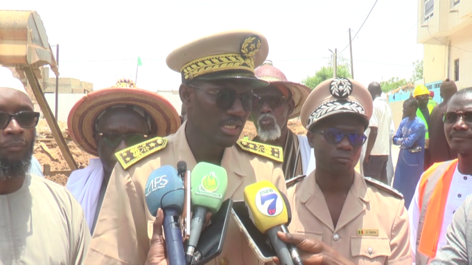 Touba : visite de terrain du préfet de Mbacké pour évaluer l’état d’avancement des travaux de drainage des eaux pluviales