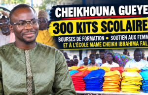 Mbacké : Cheikhouna Gueye distribue 300 kits scolaires, offre des bourses et renforce son soutien aux femmes.